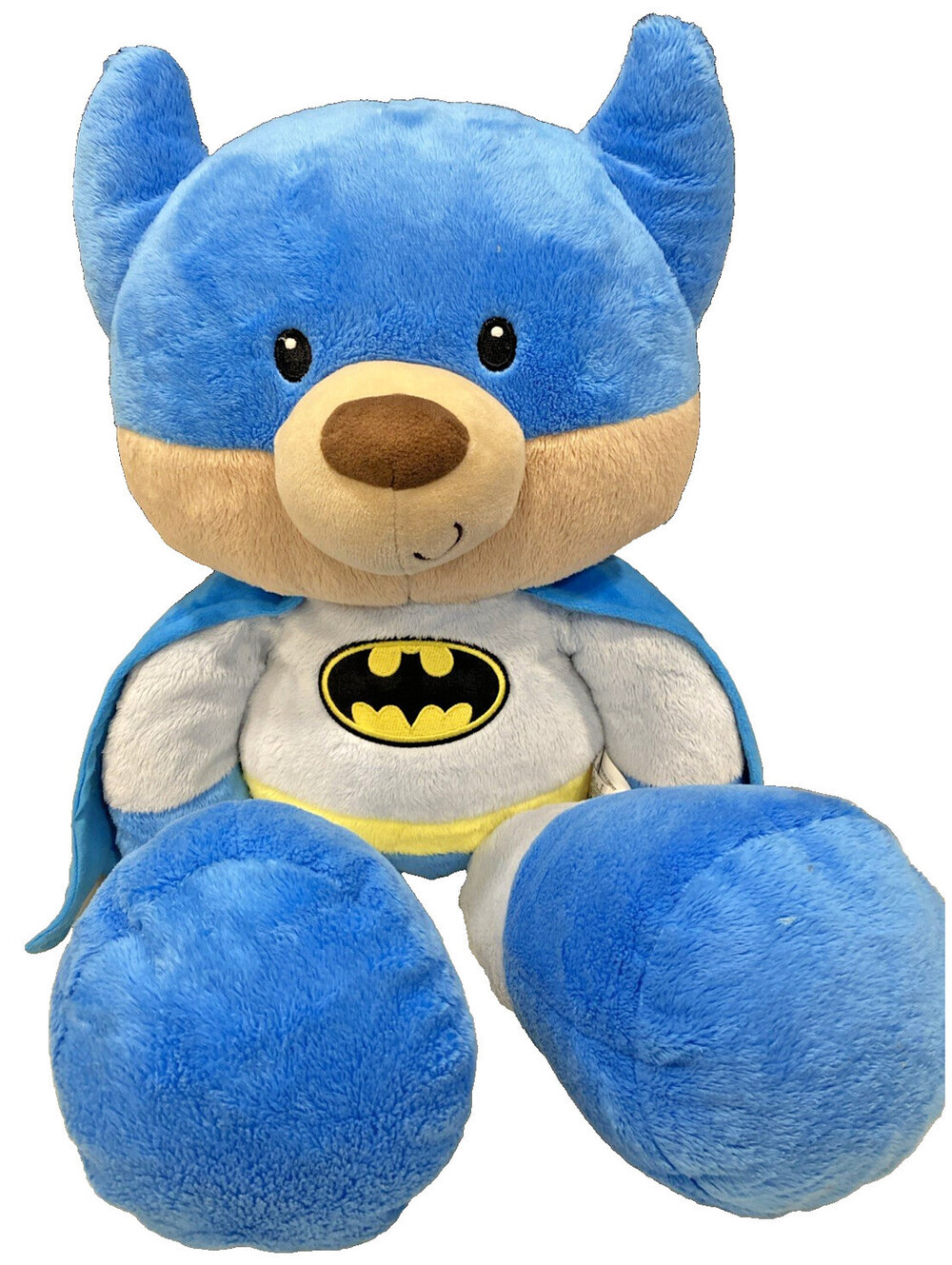 Batman Gund DC Comics Plush Stuffed Animal Blue Gray Bear Large Cuddle 24”